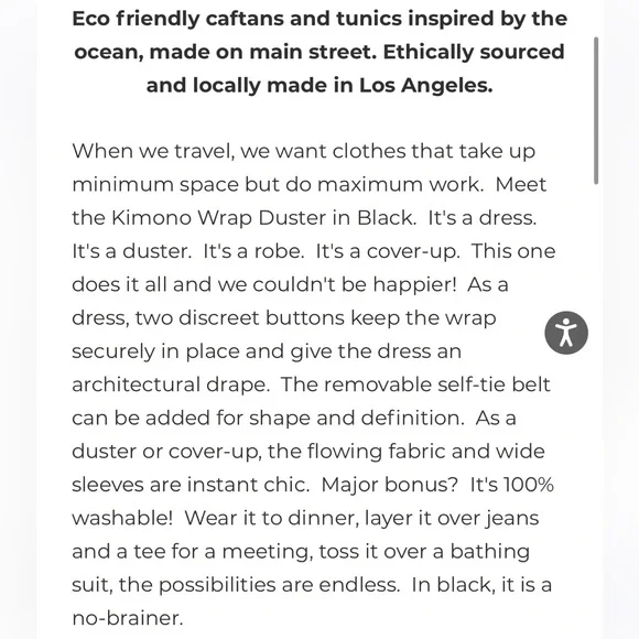 🌟HP🌟OCEAN+MAIN Kimono Wrap Duster - Picture 7 of 13